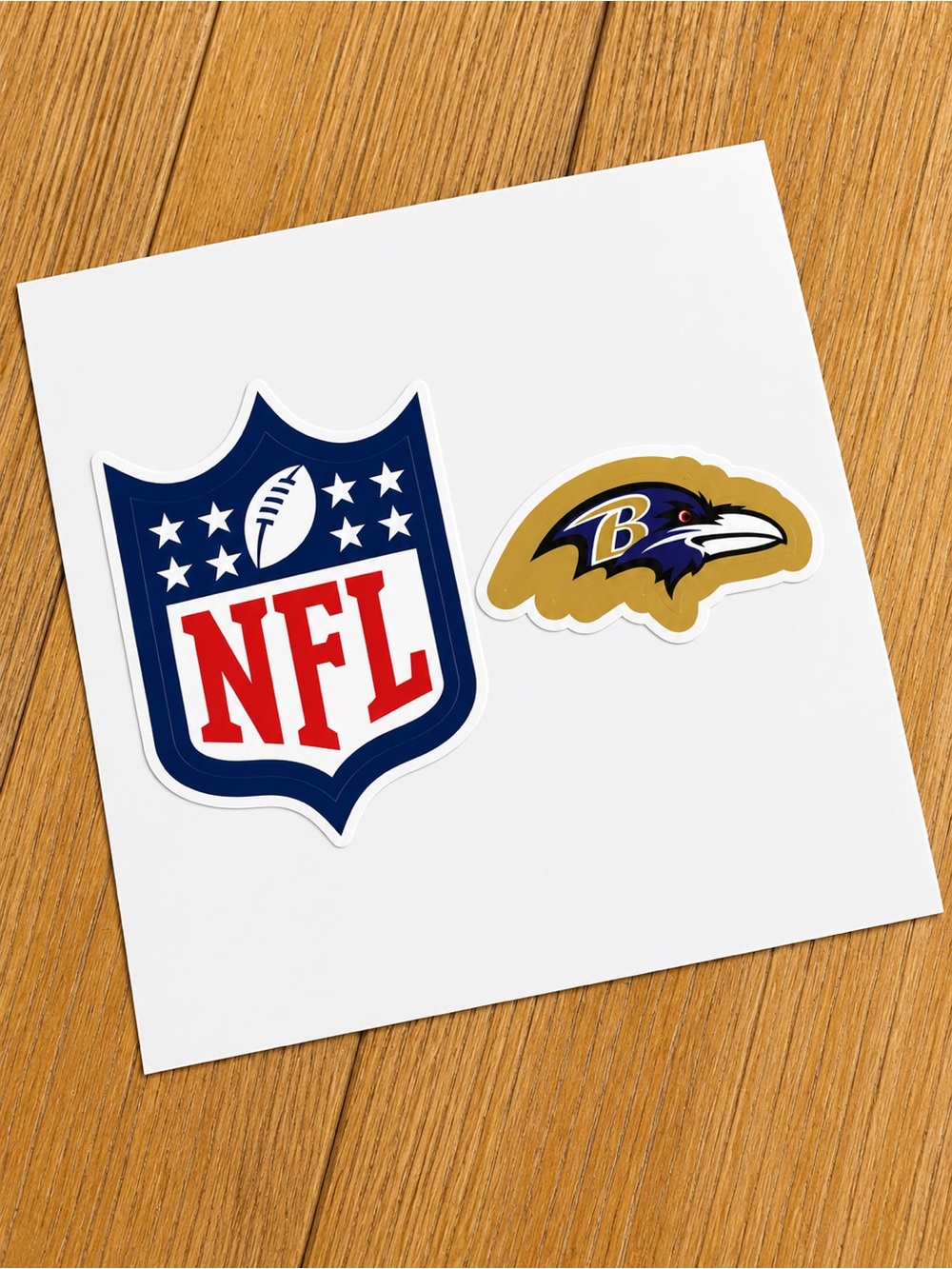 NFL Stickers - Blue, Red, Gold Team Logos